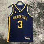 NBA 3 Poole Warriors 2022-23 statement Maillot bleu